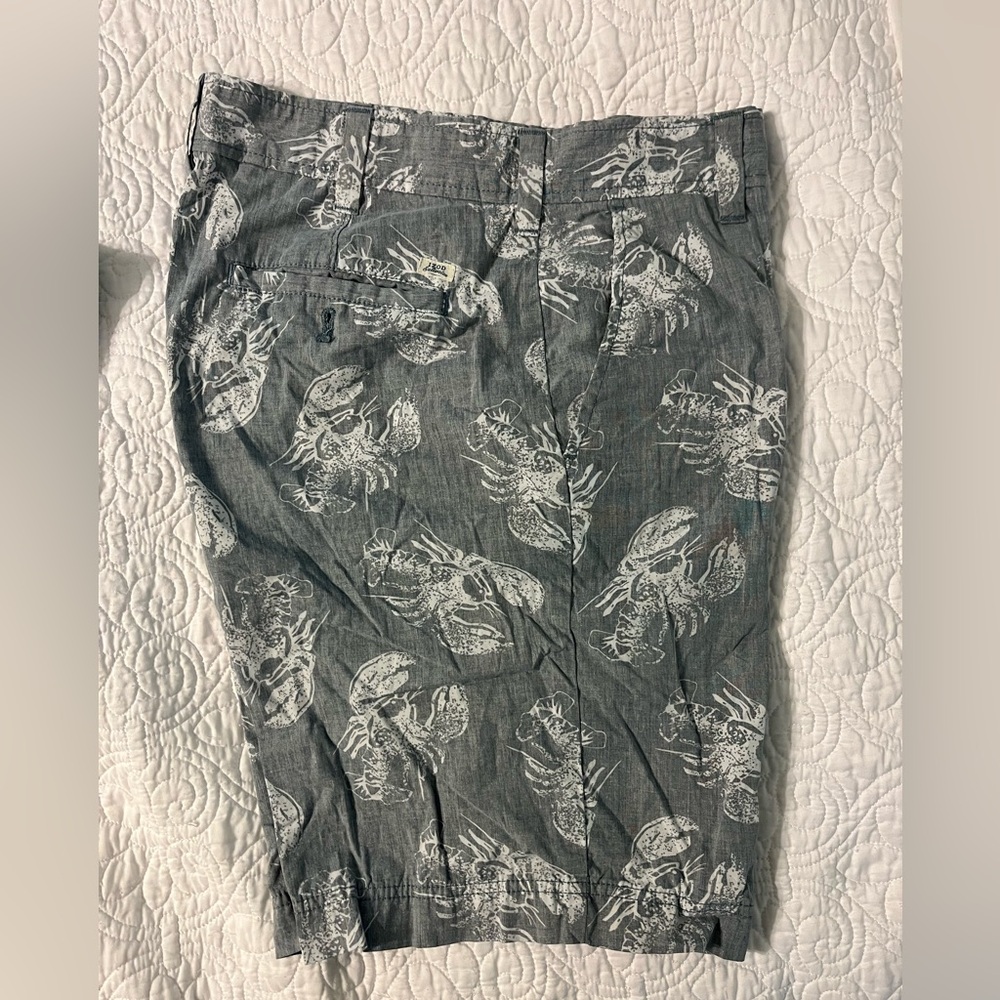 Izod Saltwater Poplin Shorts Size 34 9.5” inseam